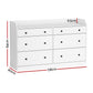 Artiss 6 Chest of Drawers - PETE White