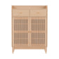 Artiss Shoe Rack Cabinet 4-Tier 16 Pairs Pine
