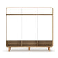 Artiss Shoe Rack Cabinet 25 Pairs Storage Cupboard Pine&White