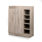 Artiss Shoe Rack Cabinet 21 Pairs Adjustable Shelves Pine Clair