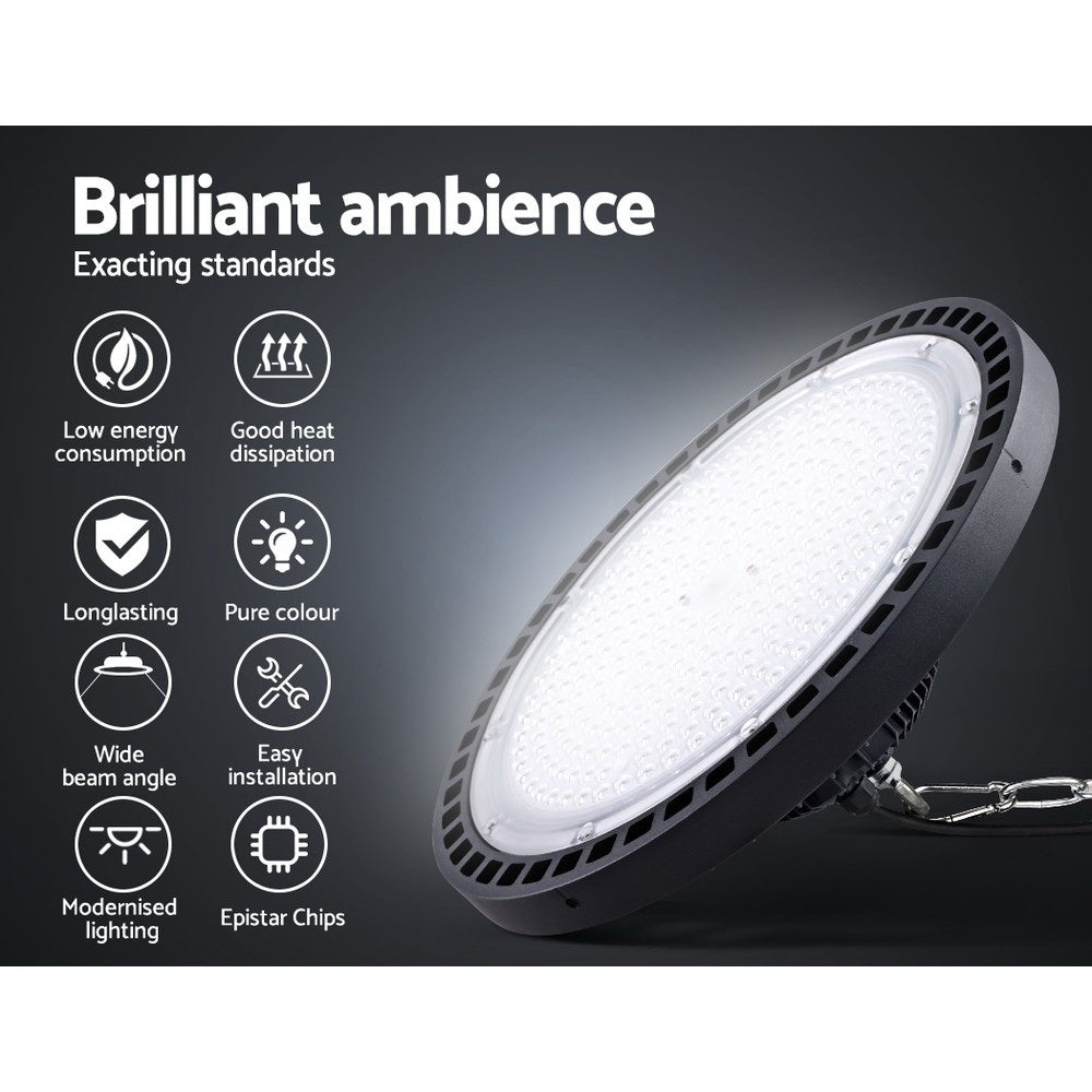 Leier 200W UFO LED High Bay Light – Industrial Warehouse & Workshop Lamp