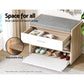 Artiss Shoe Rack Cabinet Bench 8 Pairs White Niva