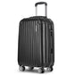 Wanderlite 24 Inch Luggage with TSA Lock Spinner Travel Suitcase Carry On Hard Shell Luggage Case Black
