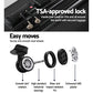 Wanderlite 24 Inch Luggage with TSA Lock Spinner Travel Suitcase Carry On Hard Shell Luggage Case Black