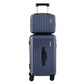 Wanderlite 2pcs Trunk Luggage Suitcase Travel Carry On TSA Lock 12" 20" Navy