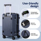 Wanderlite 2pcs Trunk Luggage Suitcase Travel Carry On TSA Lock 12" 20" Navy