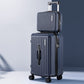 Wanderlite 2pcs Trunk Luggage Suitcase Travel Carry On TSA Lock 12" 20" Navy