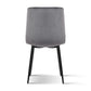 Artiss Dining Chairs Set of 4 Velvet Horizontal Slope Grey