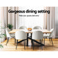 Artiss Dining Chairs Set of 2 Sherpa Boucle White