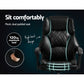 Artiss Executive Office Chair Leather Recliner Black