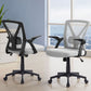 Artiss 2x Mesh Office Chair Mid Back Grey