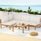 Gardeon 4-Seater Outdoor Sofa Set Wooden Lounge Setting 5PCS