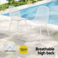 Gardeon 4PC Outdoor Dining Chairs PP Lounge Chair Patio Garden Furniture White