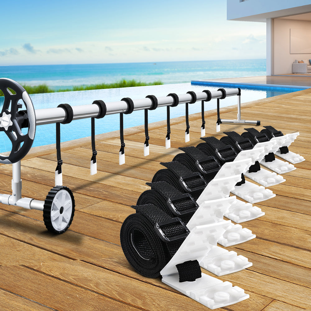 Aquabuddy Pool Cover Roller Attachment Reel Strap Kit – 8 Pack
