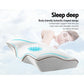 Giselle Bedding Memory Foam Contour Pillow – Ergonomic Neck Support (Grey)