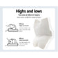 Giselle Bedding Memory Foam Contour Pillow – Ergonomic Neck Support (Grey)