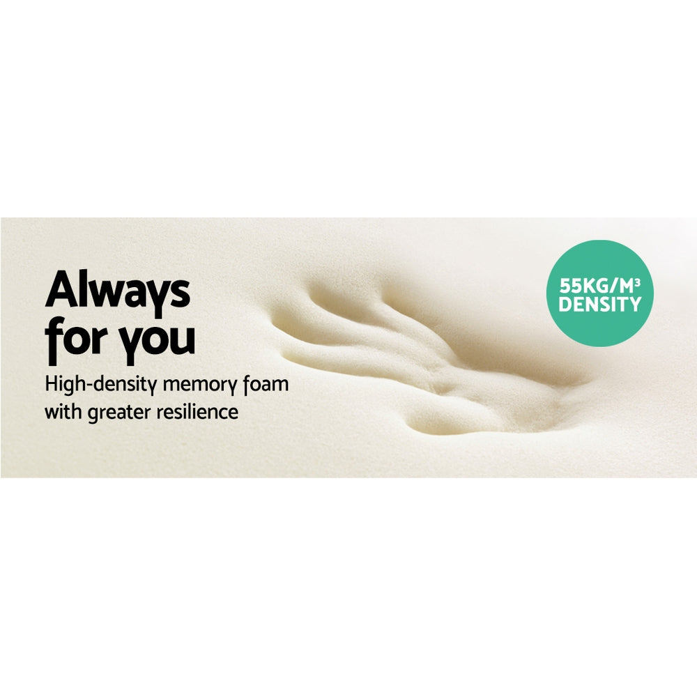 Giselle Bedding Memory Foam Contour Pillow – Ergonomic Neck Support (Grey)