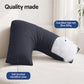Giselle V Shape Pillow Boomerang Nursing Body Cushion Grey