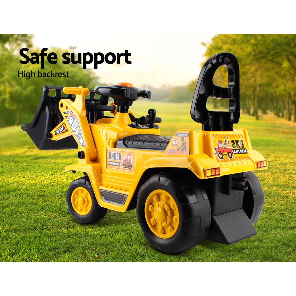 Keezi Kids Ride-On Excavator Bulldozer – Sandpit Digger Pretend Play Car