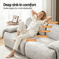 Artiss 2 Seater Sofa Modular Sectional Sofas Couch Bed No Assembly Living Room Grey