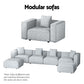 Artiss Modular Sofa Chaise Set 3-Seater Grey