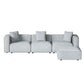 Artiss Modular Sofa Chaise Set 4-Seater Grey