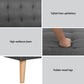 Artiss 2x Sofa Bed Couch Single Seater Fabric Grey