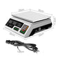 Emajin Digital Kitchen Scale 40KG Platform Scale – LCD Display (White)