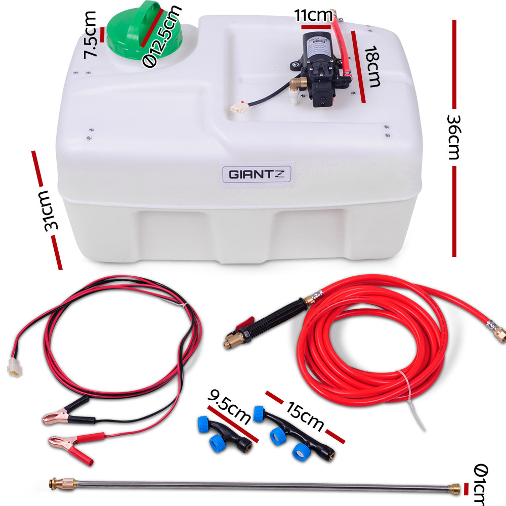 Giantz 50L ATV Weed Sprayer 80 PSI – Garden Spray with 3 Nozzles