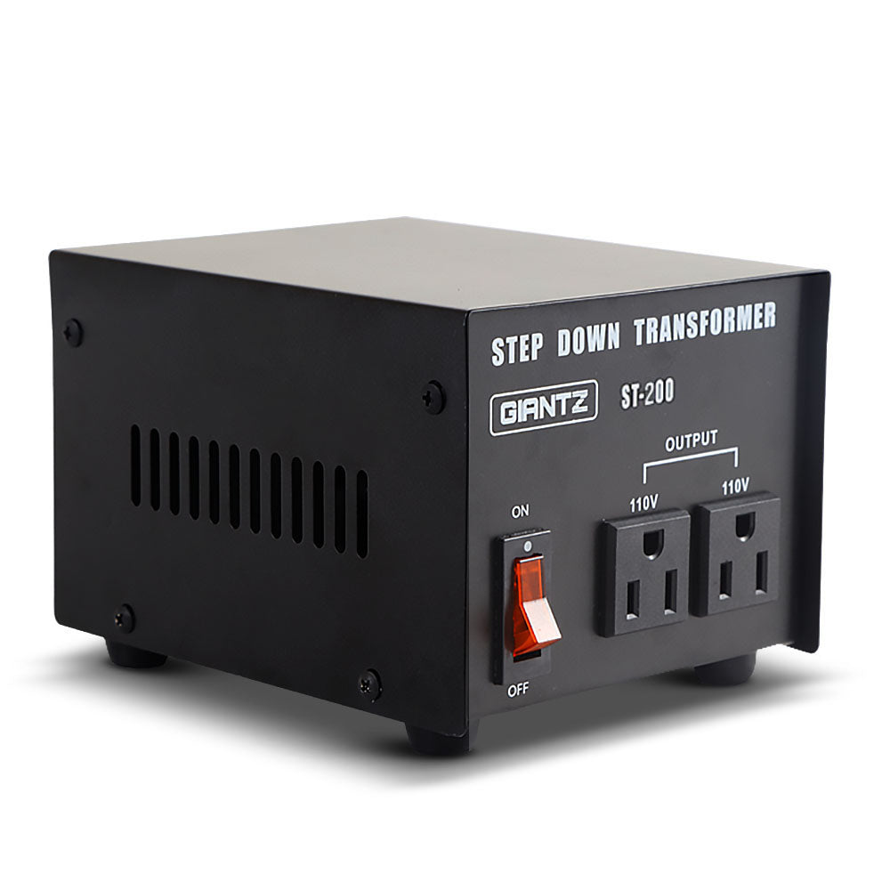 Giantz 200W Step Down Transformer 240V to 110V – AU to US Voltage Converter