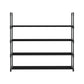 Artiss Shoe Rack 4-tier 16 Pairs Stackable Black
