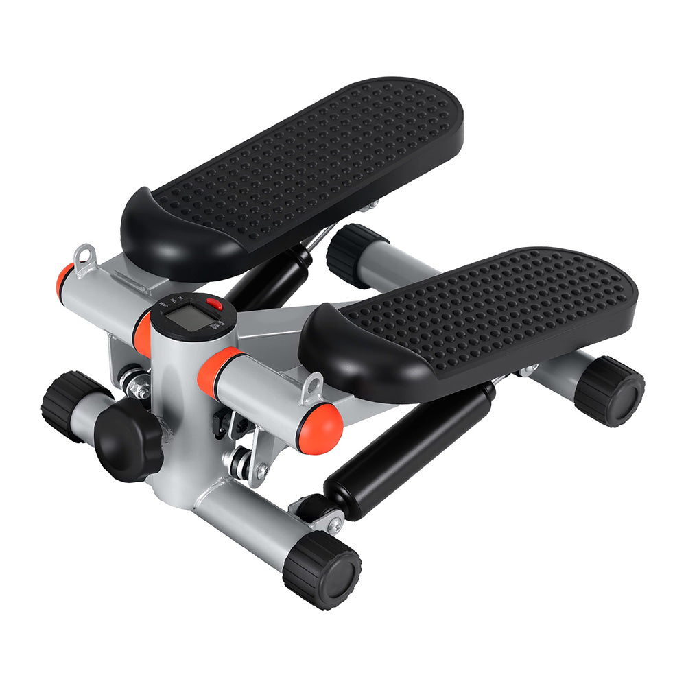 Everfit Mini Stepper with Resistance Rope Aerobic for Exercise Compact Home Workout Grey