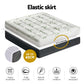 Giselle Bedding Mattress Topper Pillowtop Bamboo 7.5cm Queen