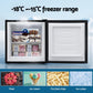 Devanti 31L Small Upright Freezer Vertical Freezer Black