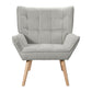 Artiss Armchair Lounge Chair Accent Chairs Sofa Linen Fabric Cushion Seat Grey