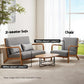 Artiss Armchair 2-seater Loveseat Fabric Grey