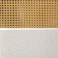 Artiss Boucle Rocking Armchair – White Teddy Fabric with Rattan Base