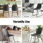 Artiss 4x Dining Chairs Retro PU Leather Kitchen Lounge Cafe Accent Chair Grey
