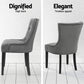 Artiss Dining Chairs Set of 4 Velvet French Provincial Grey