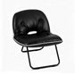 Artiss 2-in-1 Foldable Armchair Lounge Chair Portable – Black