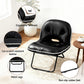Artiss 2-in-1 Foldable Armchair Lounge Chair Portable – Black
