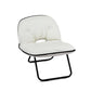 Artiss 2-in-1 Foldable Armchair Lounge Chair Portable – White