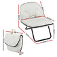 Artiss 2-in-1 Foldable Armchair Lounge Chair Portable – White