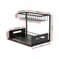 Artiss Under Sink Organizer Storage L Shape 1 Pull Out Drawers Kitchen Cabinet Shelf