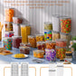 Airtight Food Storage Containers with Lids, 24 PCS Kitchen and Pantry Organization Canisters, BPA-Free, PVC-Free, Food-grade Plastic Leak-proof Jars for Cereal, Flour, Sugar, Extra 24 Labels & Marker