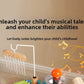 Multifunctional Wooden Frog Drum Set Toy for Kids