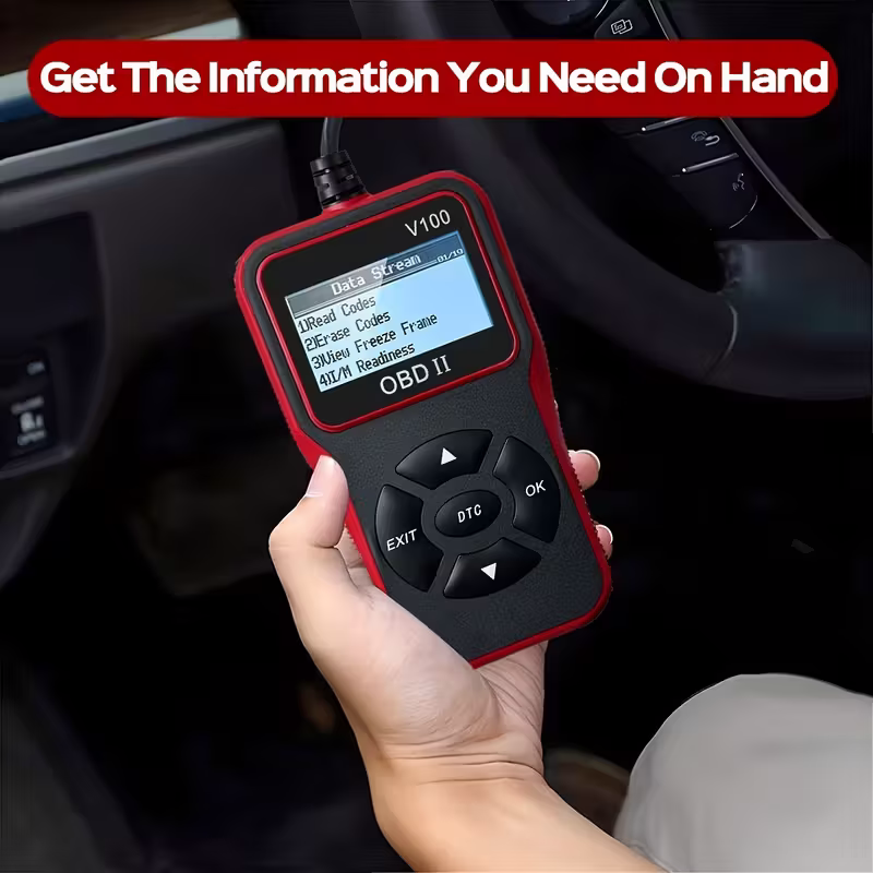 Automobile OBD2 Fault Diagnosis Instrument, engine fault code Reader, suitable for all OBD II models in 1996+, plug-and-play vehicle condition detection tool, a practical car gift for your boyfriend or father