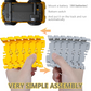 343 track-building sets, track-course - STEM learning toys, construction vehicles (concrete mixers, dump trucks), Track-birthday/Christmas gifts for boys - Developing motor skills and creativity - Compatible with the major