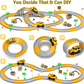 343 track-building sets, track-course - STEM learning toys, construction vehicles (concrete mixers, dump trucks), Track-birthday/Christmas gifts for boys - Developing motor skills and creativity - Compatible with the major
