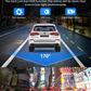 Three-camera dash cam C309, equipped with dual front cameras, an interior camera and a reversing camera - a dash cam for cars. Supports WIFI, loop recording, night vision, motion detection, parking monitoring - suitable for taxis, trucks, SUVs, sedans - c